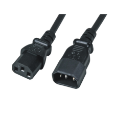 M-CAB 7200471 Tápkábel hosszabbító 3m Fekete (7200471) kábel és adapter