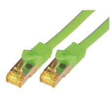 M-CAB S/FTP CAT7 kábel 0.25m Zöld kábel és adapter