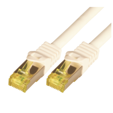 M-CAB S/FTP CAT7 kábel 0.5m Fehér kábel és adapter