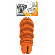  M-PETS kutyajáték TPR jutalomfalatadagoló henger 14,7x6x6cm narancssárga játék kutyáknak