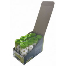 M-Pets M-PETS ürülékszedő füles zacskó 22x39cm 8x50db zöld (dobozos) kutyafelszerelés