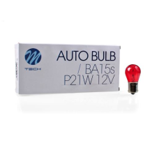 M-Tech BA15s S25, piros halogén izzó 12V - 21W 1db (72Z38) (72Z38) autóalkatrész