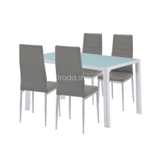  Mabel 4+1 étkező garnitúra szürke-szürke bútor