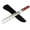 MaceMaker HAILSTORM BREAD KNIFE SanMai damaszkuszi acél kenyérvágó kés