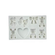  Maci és masni fondant forma, szilikon, 12×7,5 cm sütés és főzés