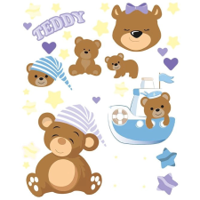  Maci mintás nagy vasalható matrica kreatív és készségfejlesztő