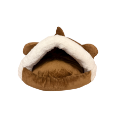  Mackóbarlang” plüss kuckóágy – meleg, bújós fekhely kutyáknak és macskáknak szállítóbox, fekhely kutyáknak