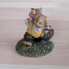  Mackóék kirándulnak. Polyresin, mérete: 60x60x50 mm