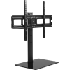 Maclean MC-386 Universal TV Stand Base for Cabinet Dresser Table Desk 32" - 75" 40kg VESA 35° Rotating Temepred Glass Adjustable TV Height Powder Coating (MC-386)