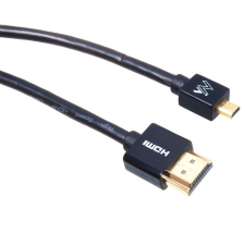 Maclean MCTV-722 HDMI - micro HDMI (apa - apa) kábel 2m - Fekete kábel és adapter