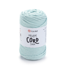  MACRAME CORD zsinór fonal, 3mm - Menta - 775 rövidáru