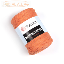  MACRAME COTTON zsinór fonal, 2,5mm - Narancs - 770 rövidáru