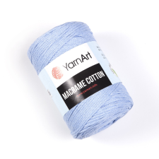 MACRAME COTTON zsinór fonal, 2,5mm - Világoskék - 760 rövidáru
