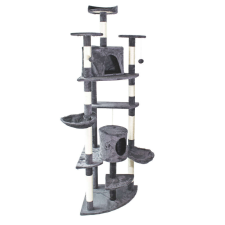  Macska kaparófa - Sarok - 210cm - Szürke macskabútor