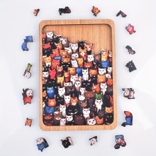 Macska oktató kirakó játék puzzle, kirakós