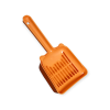 Macskaalom lapát - ergonikus, cicafejes kialakítással narancssárga