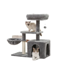  Macskafa ház lakás, nagy sügér, természetes szizális karcolóoszlopok, AMT0174y, mint kép macskabútor