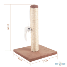  Macskakaparó barna, 25*25*35cm szállítóbox, fekhely macskáknak