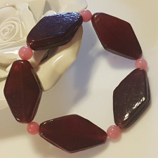  Macskaszem karkötő és Jáde  1,4 cm széles /2/ karkötő