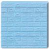 Macvi 100 darabos készlet Öntapadós 3D tapéta 3D, kívülről puha hab, modern design, bármilyen térbe illeszkedik, vízálló, méret 70x77, Macvi®, Tégla minta kék