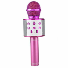 Macvi® Bluetooth karaoke mikrofon beépített hangszóróval, sárga színben játékhangszer