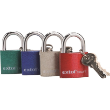 MAD-073 EXTOL CRAFT lakat, vas, 3 kulccsal, dobozban; 38mm lakat
