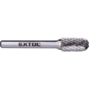 MAD-2426 EXTOL INDUSTRIAL keményfém turbómaró (rotormaró), hengeres, kerek orrú, átmérő 10×20mm/szár 6mm, keresztfogazás