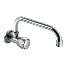 MAD-730 BALLETTO mosdó csaptelep hidegvízhez, kerámia szelep, króm, 20cm hosszú csőr csaptelep