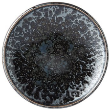 MADE IN JAPAN lapos előételes tányér Black Pearl 17 cm tányér és evőeszköz