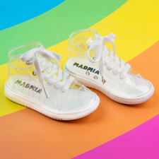 Madmia Bubble Star Lány Sportcipő - Átlátszó, Fehér Fűzővel, 30 EU gyerek cipő