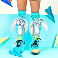  Madmia Colorful Boys Hop Hop nyuszi hosszú zokni 6-99 éves korig