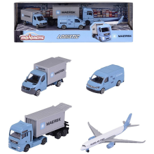  Maersk 4 db-os játék logisztikai járművek - Majorette autópálya és játékautó