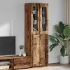  Magasfiú polcokkal tárolóval Öreg fa 60 x 35 x 182 cm Faanyag