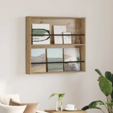  Magazin állvány polcokkal Artisan tölgy 80 x 12 x 70 cm Faanyag bútor