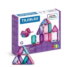 Magformers Tileblox Pastel 20 darabos Mágneses Építőjáték (005-1030007) kreatív és készségfejlesztő
