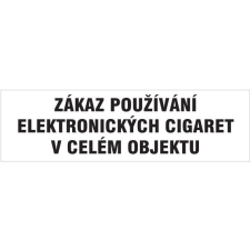 Magg Elektromos cigaretta használata tilos 210x60 mm - matrica barkácsolás, csiszolás, rögzítés