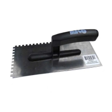 Magg Rozsdamentes acél simító 270x130 mm, fogazott, fog 6mm, műanyag… (NH0403) kőműves és burkoló szerszám