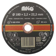 Magg Vágókorong rozsdamentes acélhoz 180x2,2x22,2mm (RN18022) csiszolókorong és vágókorong