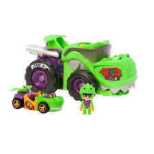 Magic Box T-Racers Óriás sárkányjárgány figurával - Zöld autópálya és játékautó