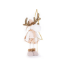 Magic Home karácsonyi dekoráció rénszarvas világító karácsonyfával 50 cm (8091025)