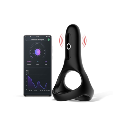 Magic Motion Rise - okos, akkus vibrációs péniszgyűrű (fekete) péniszgyűrű