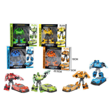 Magic Toys Autóvá alakítható robot figura 15cm többféle változatban autópálya és játékautó