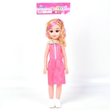 Magic Toys Baba pink színű ruhában 46 cm-es méretben baba