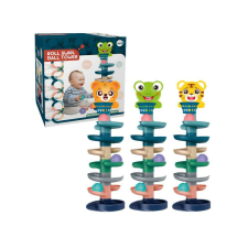 Magic Toys Ball Tower: Vidám állatos golyópálya többféle változatban 73x22cm 1db barkácsolás, építés