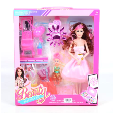 Magic Toys Beauty divatbaba szett babával, ruhákkal és kiegészítőkkel 29cm baba