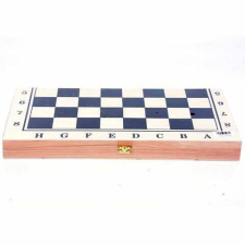 Magic Toys Fa sakk, festett táblával 24×24 cm társasjáték