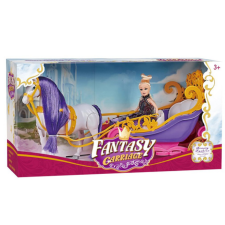 Magic Toys Fantasy Carriage Mesés nyitott hintó lóval és babával baba