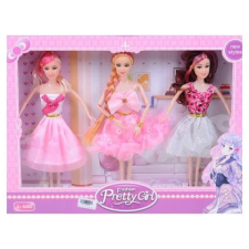 Magic Toys Fashion Girl: 3 db-os divat baba szett 30 cm-es baba