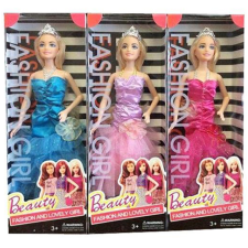 Magic Toys Fashion Girl divatbaba estélyi ruhában 30cm háromféle változatban baba