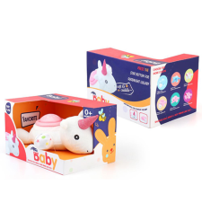 Magic Toys Fehér színű unikornis plüss fény és hang effektekkel plüssfigura
